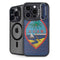 Guam Flag Dark Wood iPhone 15 Pro Kickstand Case